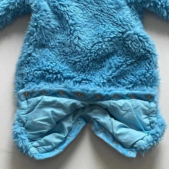POTTERY BARN KIDS SESAME STREET COOKIE MONSTER COSTUME SIZE 0-6 MONTHS - Picture 9 of 11